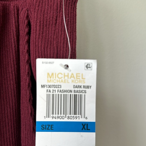 NWT MICHAEL by Michael Kors Cropped Ribbed Lounge Gaucho Pants XL - Picture 5 of 8